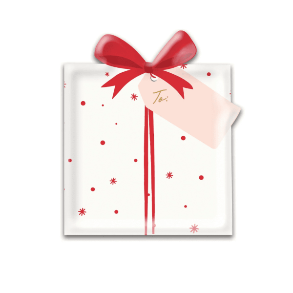 Believe Present Shaped Plate