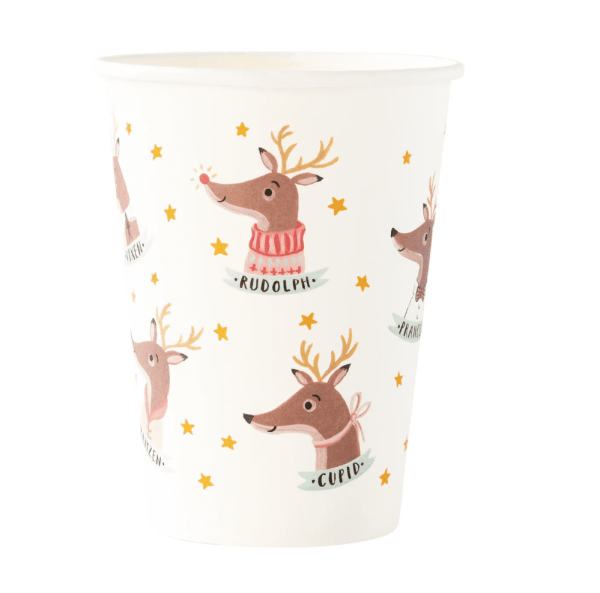 Dear Rudolph Party Cups
