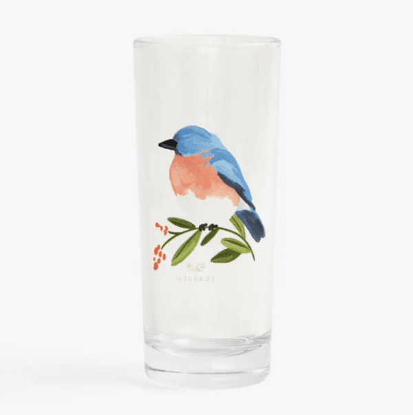 Eastern Bluebird Tall Juice Glass