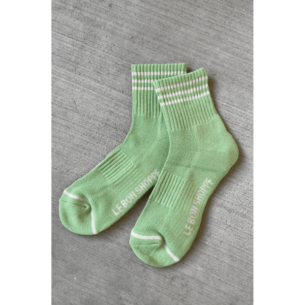 Girlfriend Socks, Green Leaf