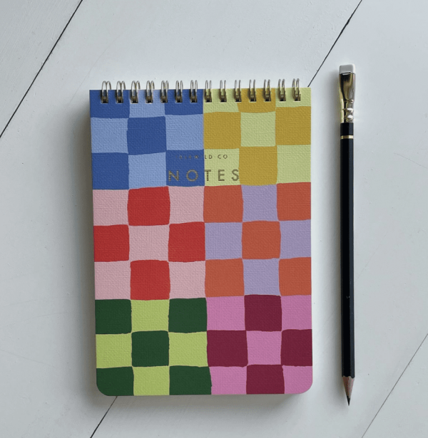 Rainbow Checks Jotter