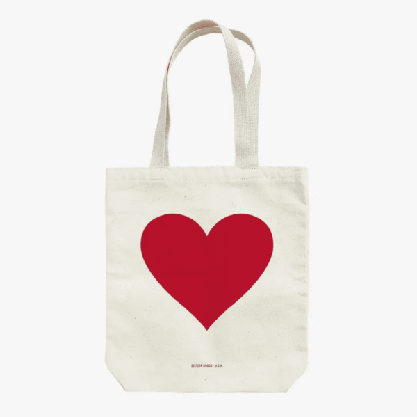 Red Heart Tote Bag