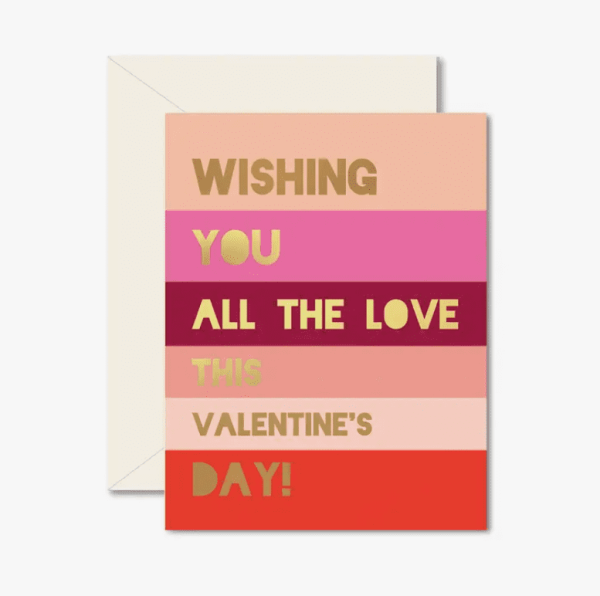 Valentines Color Block Card