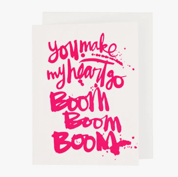 Heart Boom Love Card