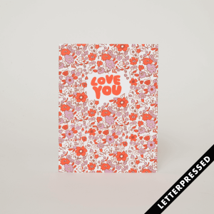 Love You Calico Flowers