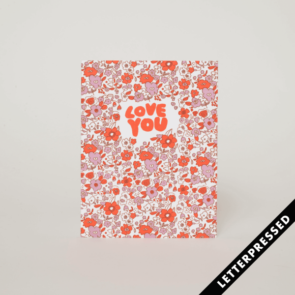 Love You Calico Flowers