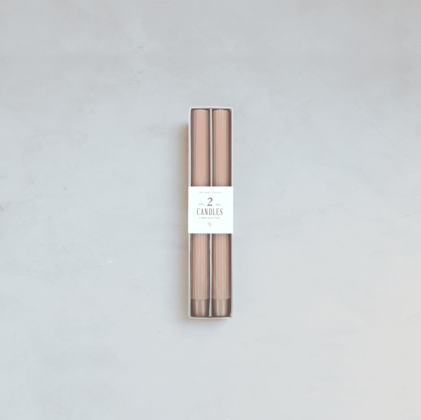Fancy Taper Candles, Petal/10"