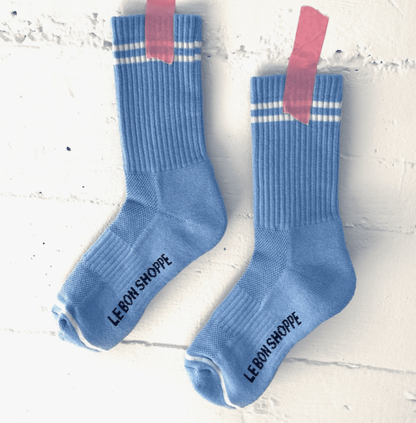 Boyfriend Socks, French Blue