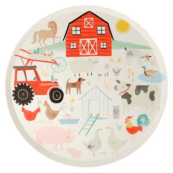 On The Farm Plates