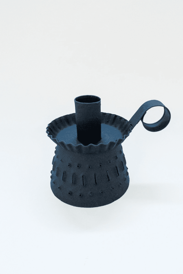 Punched Candlestick Holder
