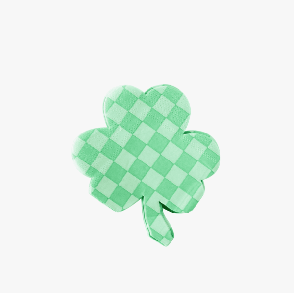 Checkered Shamrock Napkins