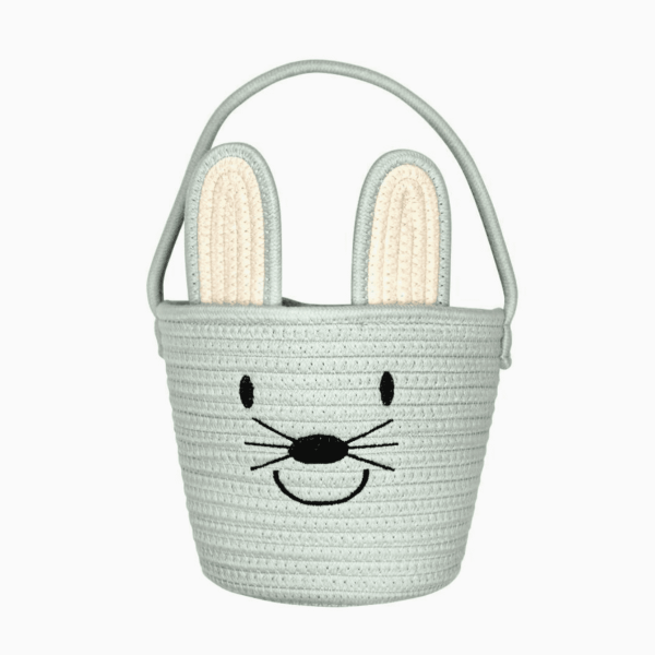 Blue Bunny Rope Easter Basket