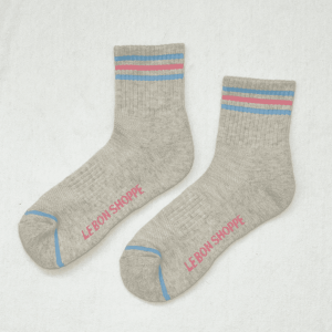 Girlfriend Socks, Bright Gray