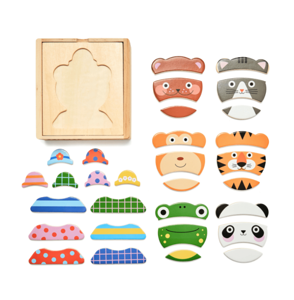 Animal Mix Up Wooden Puzzle