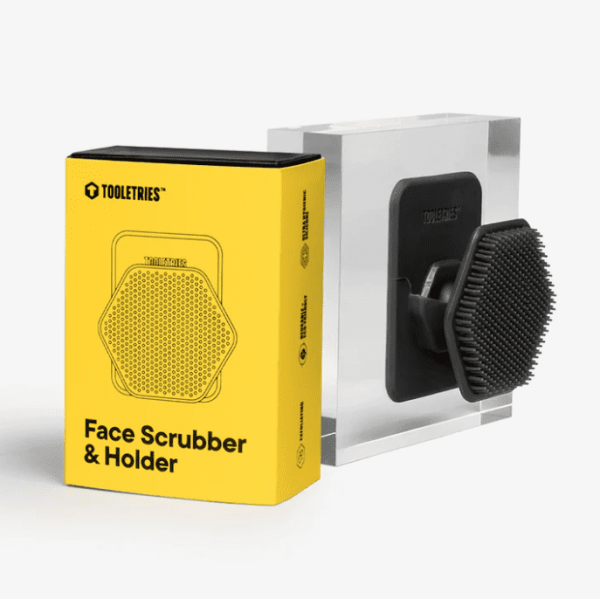 Face Scrubber & Holder, Charcoal