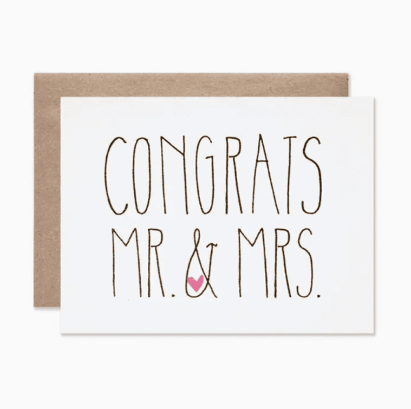 Congrats Mr. & Mrs.