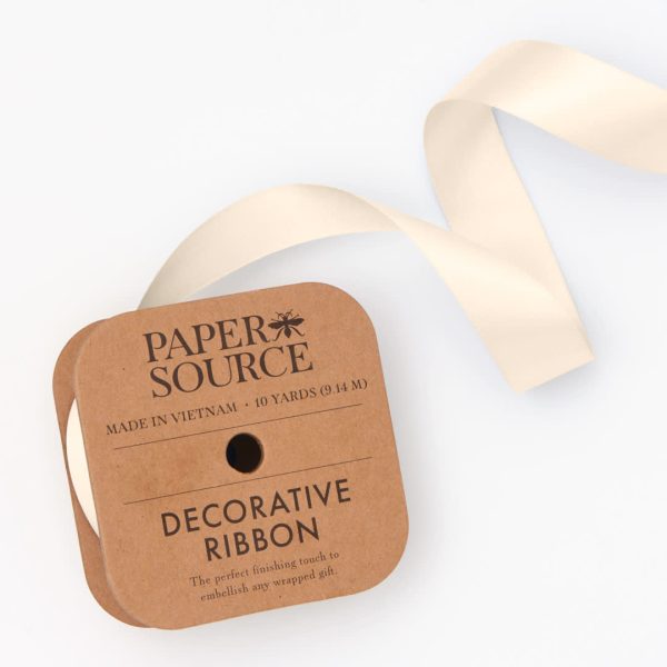 Cream 1" Ribbon