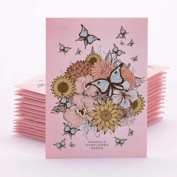 Pink & Yellow Sunflower - Sunflower Seeds