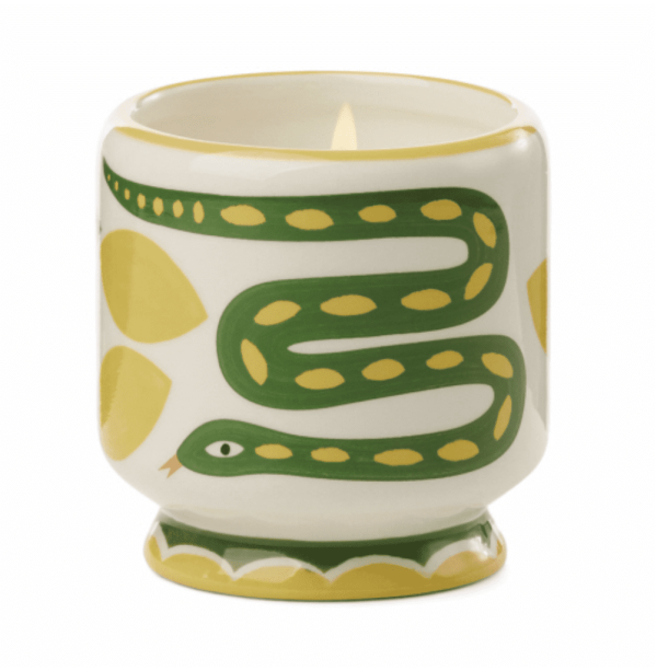 Wild Lemongrass Snake Candle