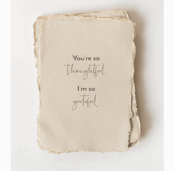 You're So Thoughtful, Flat