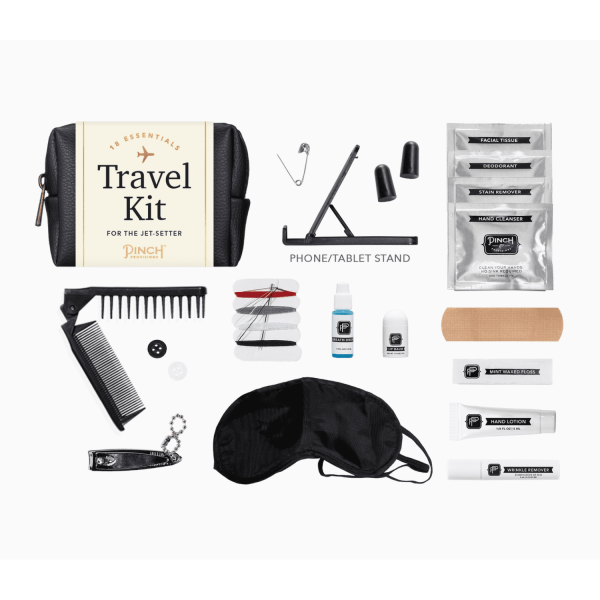 Black Unisex Travel Kit