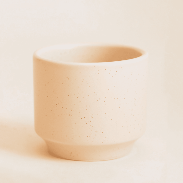 Parker Pot, Vanilla Speckle/4.5"