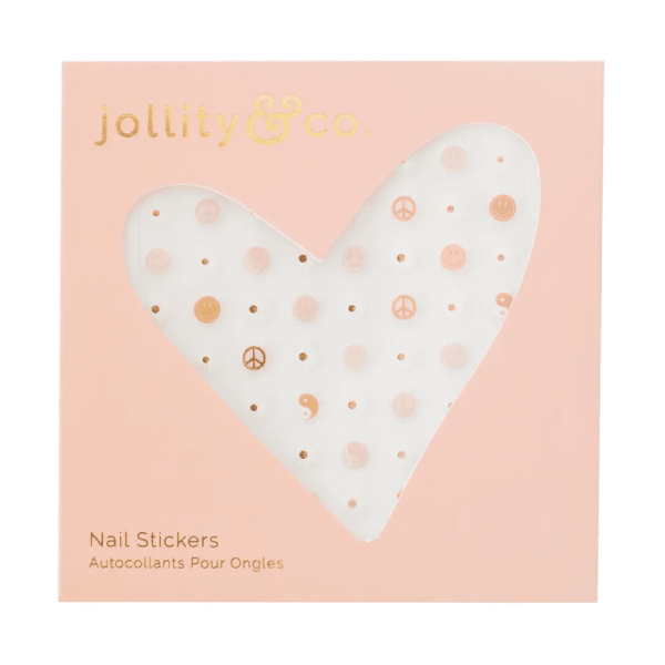 Peace and Love Nail Stickers