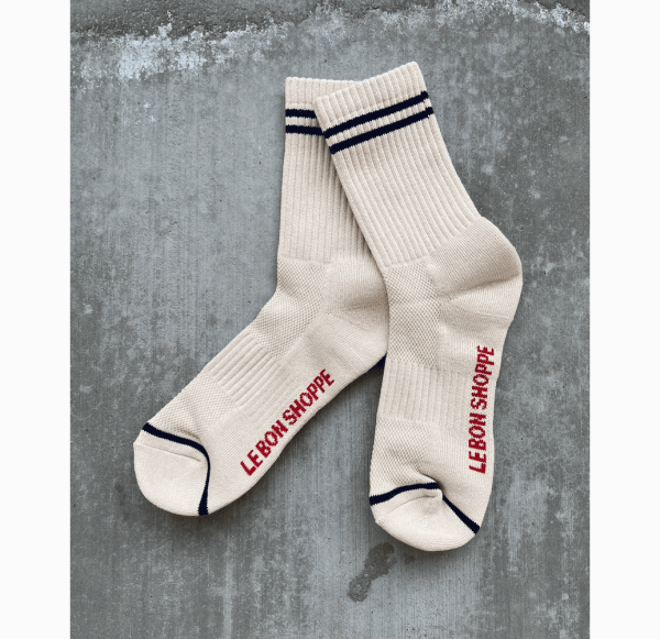 Boyfriend Socks, Cashew