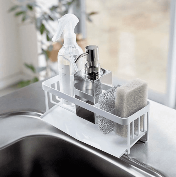 Sponge & Bottle Holder, White