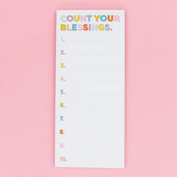 Count Your Blessings Skinny List Pad