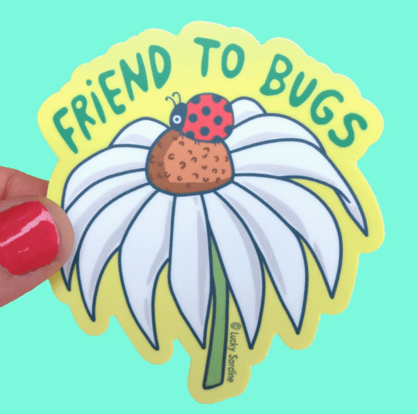 Friend to Bugs Sticker