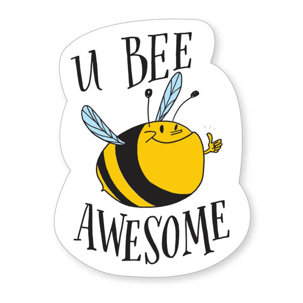 U Bee Awesome Sticker