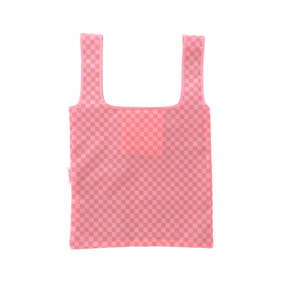 Peaches & Cream Checkered Tote