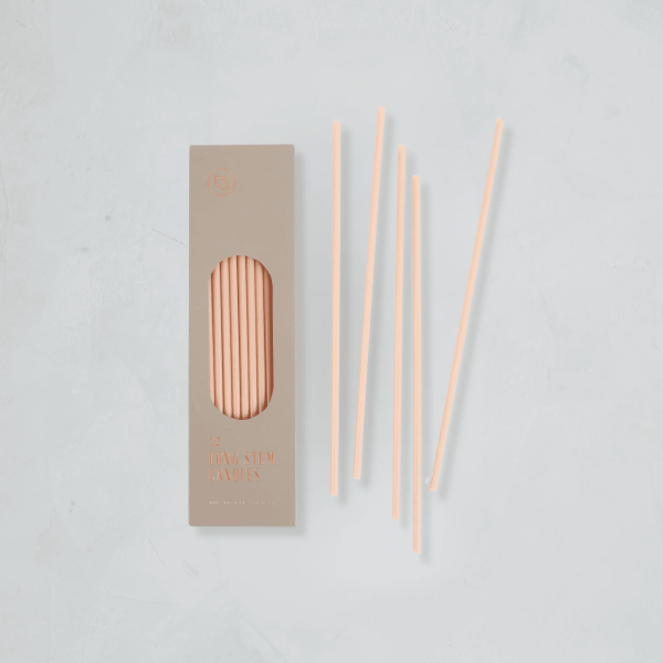 Long Stem Candle, Petal/Box of 12