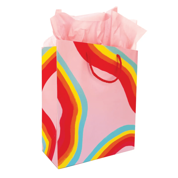 Rainbow Ribbon Gift Bag, Md
