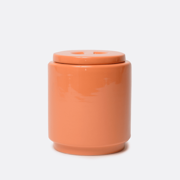 Ceramic Treat Jar, Rust