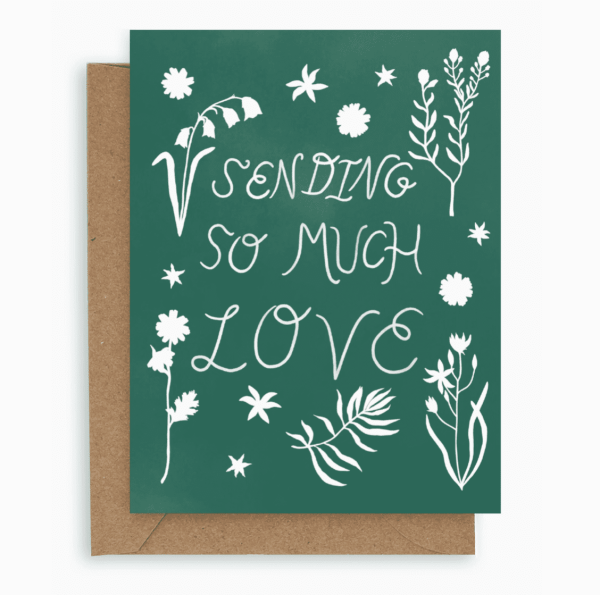 Sending So Much Love Flora Card