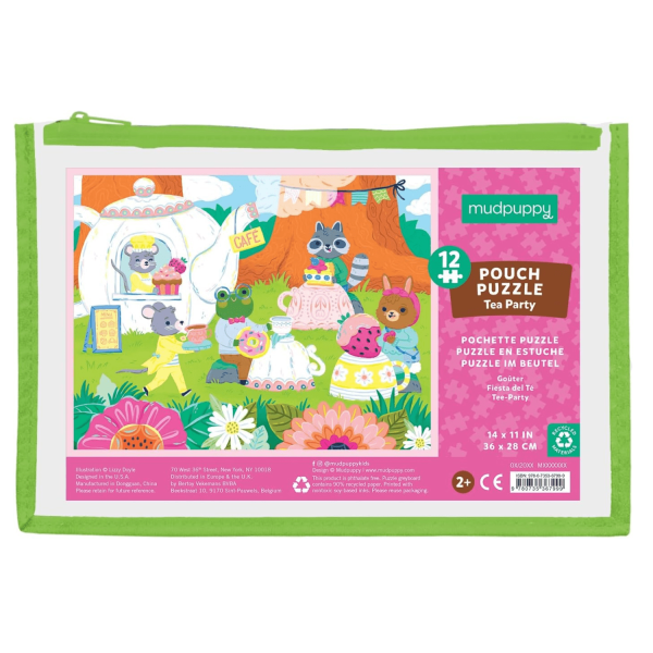 Tea Party Puzzle Pouch