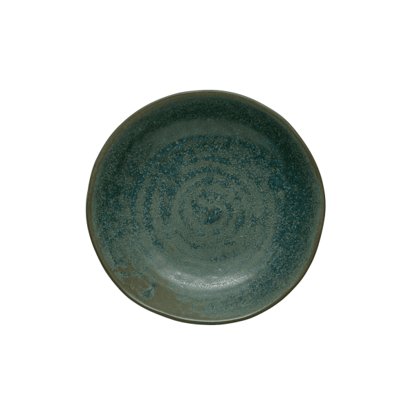 Stoneware Serving Bowl, Green/7"