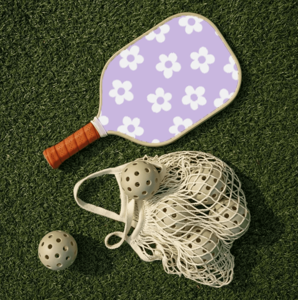 Retro Flower Kid's Pickleball Paddle