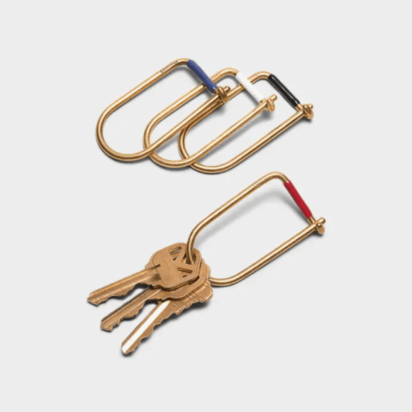 Wilson Keyring, Gold & White