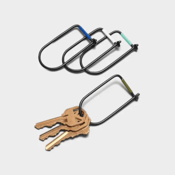 Wilson Keyring, Vapor Black & Olive Green