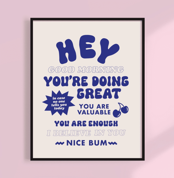 Hello, Good Morning Print, 11 x 17
