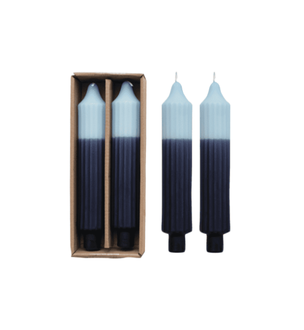 Blue Two-Toned Pleated Tapers