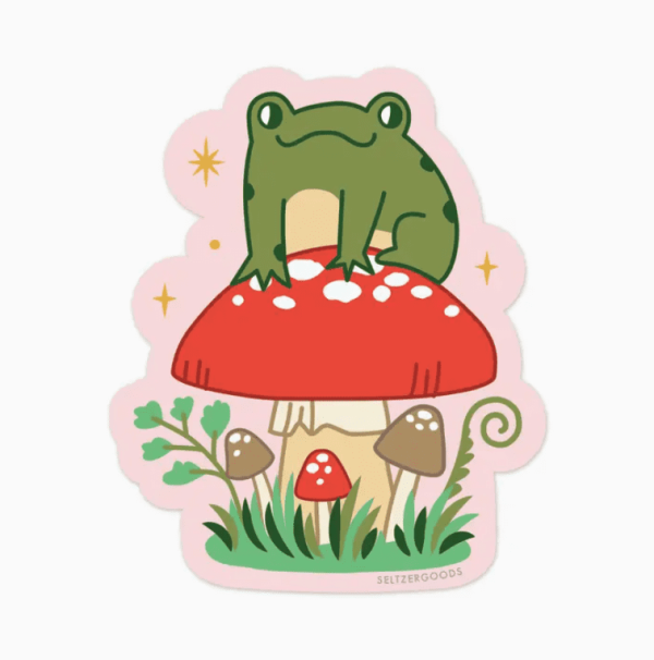 Frog Mushroom Sticker