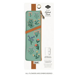 Petite Blooms Embroidered Notebook Pouch