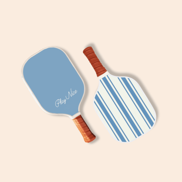Preppy Striped Pickleball Paddle
