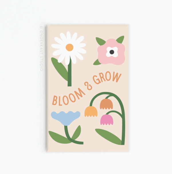 Bloom & Grow Rectangle Magnet