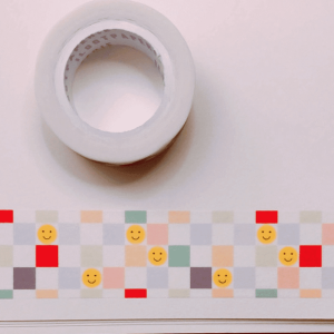 Checkers & Happy Face Washi