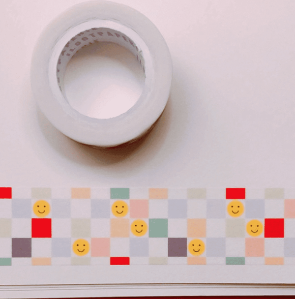 Checkers & Happy Face Washi